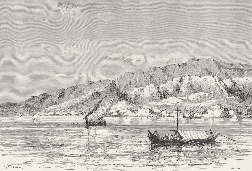 IRAN. Bandar-Abbas c1885 old antique vintage print picture